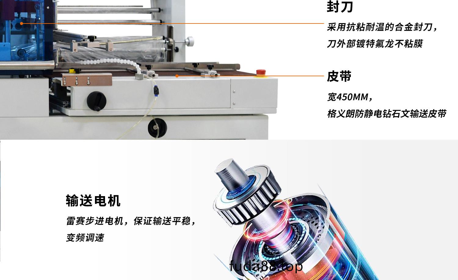 全自(zi)動邊封機(ji) 熱(re)收縮(suo)膜(mo)包(bao)裝機(ji)