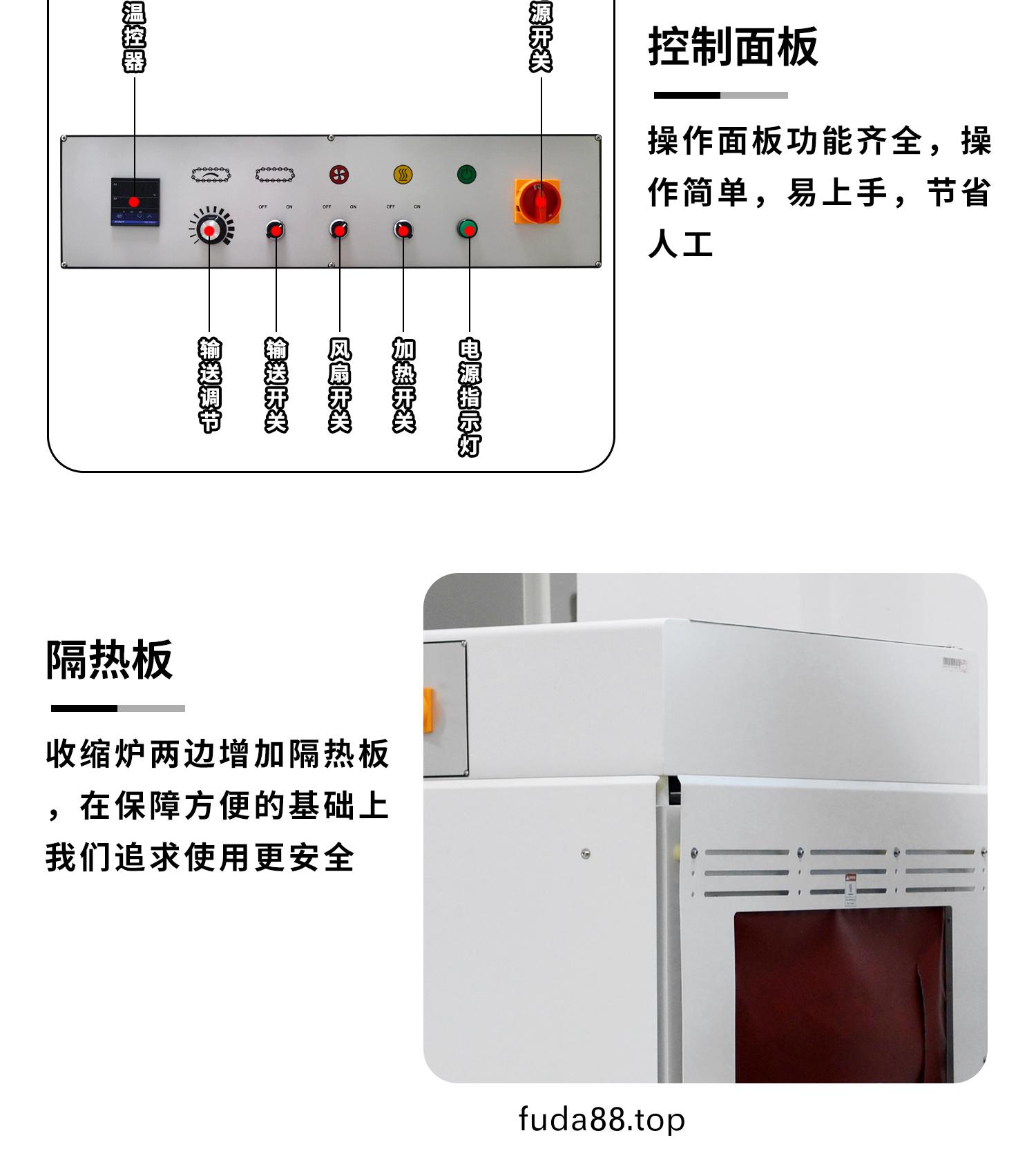 全自動(dong)邊(bian)封熱(re)收(shou)縮(suo)包(bao)裝機細節圖