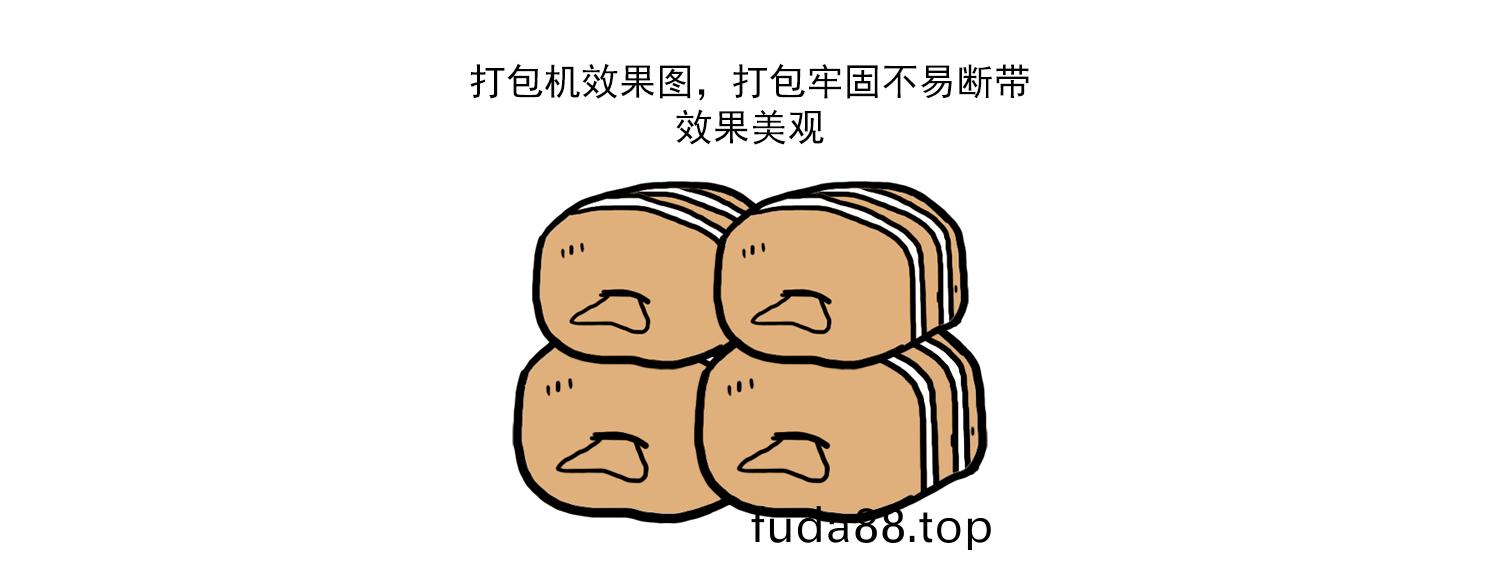 雙加壓(ya)打包(bao)機包裝(zhuang)傚(xiao)菓(guo)